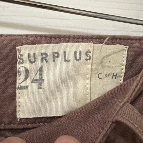 Citizens of Humanity Surplus Harrison Tapered pant Redwood Cargo Trousers sz 24 - Picture 2 of 9